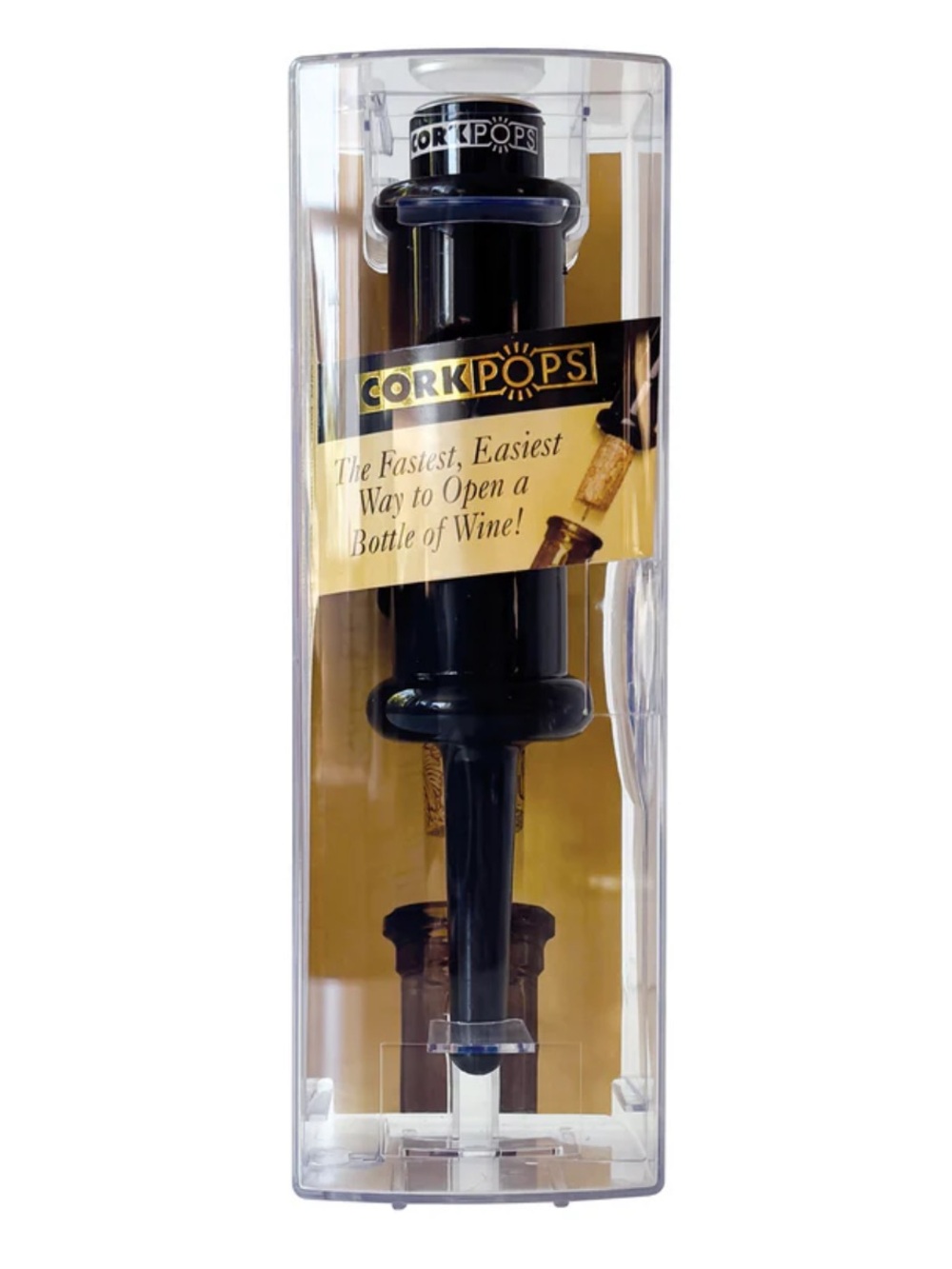 The Original Corkpops Black Automatic Wine Bottle Opener